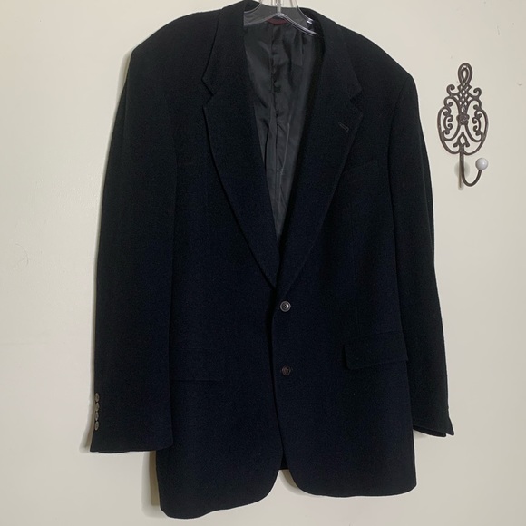 VTG Rich’s Black Cashmere Sport Coat Sz 46L